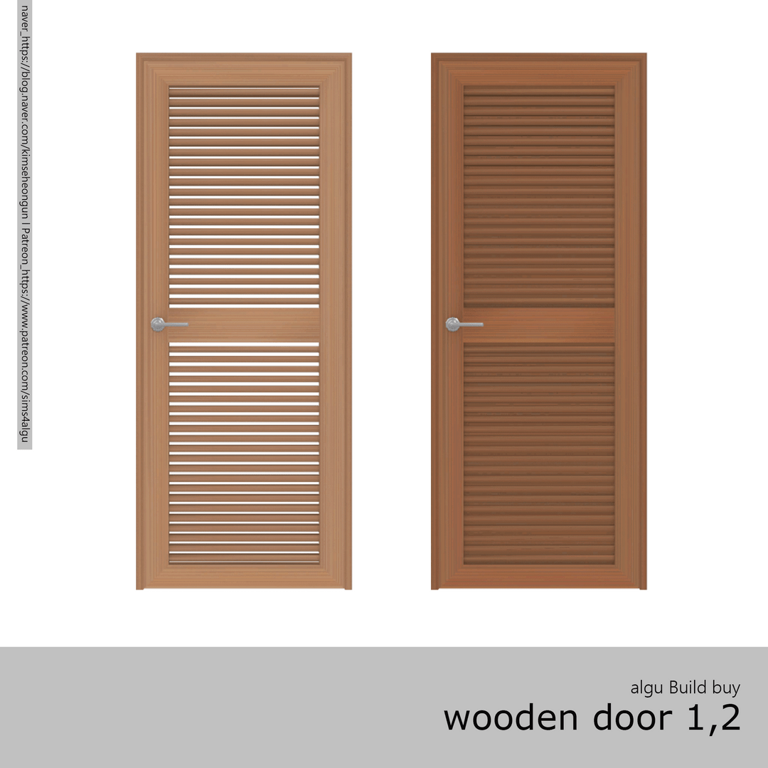 Скриншот мода Деревянные двери Wooden Doors